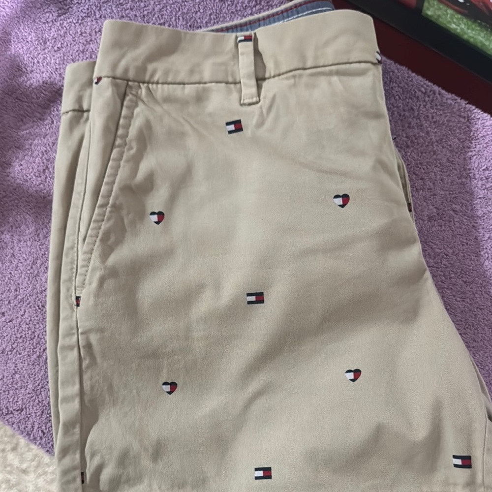 Tommy Hilfiger Tan Chinos with Embroidered Logo